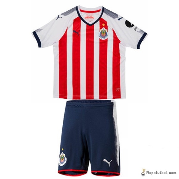 Camiseta CD Guadalajara Replica Primera Ropa Niños 2017/18